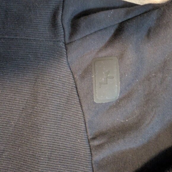 Black Cropped Zip Hoodie Oversized Dolman Sleeve Athleisure XL NWOT JoyLab - Picture 11 of 14